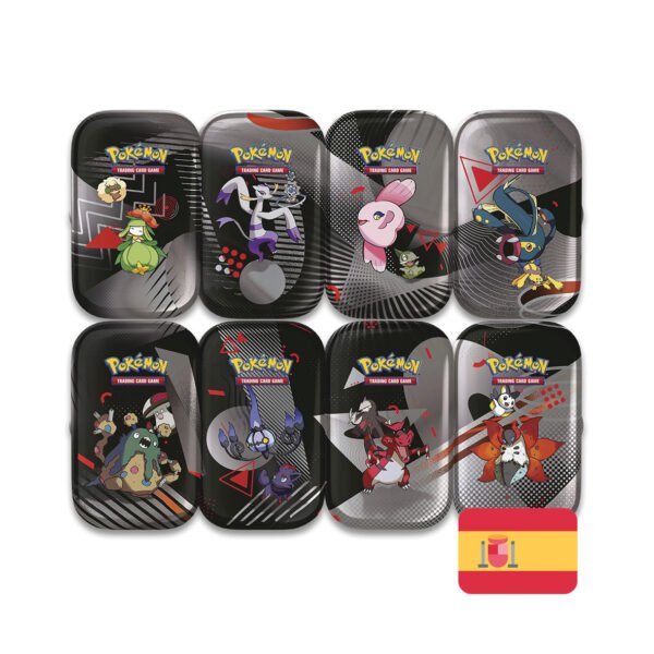 RESERVA Pokémon Fulgor Negro + Llama Blanca Mini Lata Aleatoria