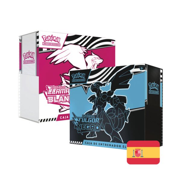 RESERVAS / Pokémon Fulgor Negro + Llama Blanca Elite Trainer Box