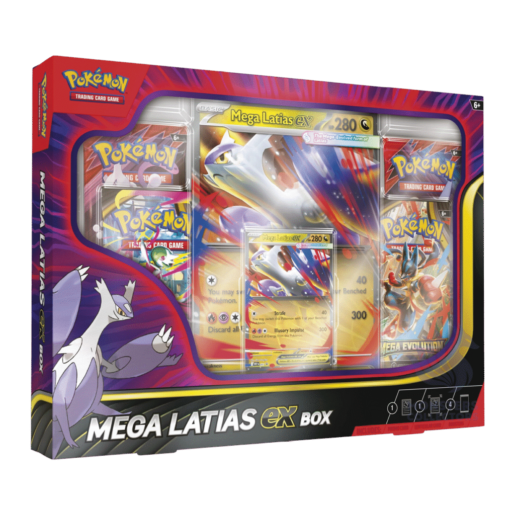 Caja Lenticular 4 sobres Mega-Latias ex Español